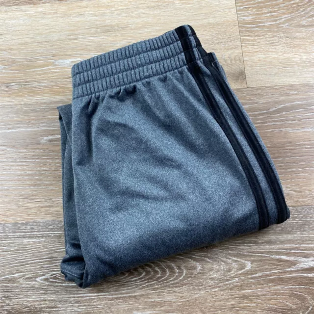ADIDAS Stretch Waist Gray Activewear Jogger Sweatpants Boy's Size Medium