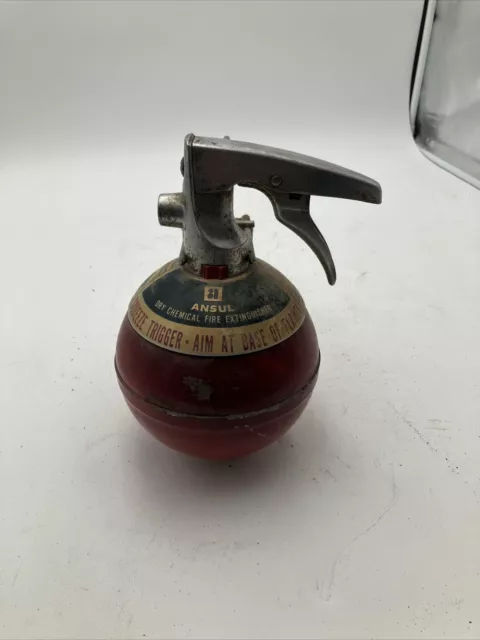 Ansul  fire extinguisher Model M 2 1/2 Ball with a Original wall bracket