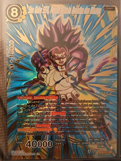 DRAGON BALL SUPER TCG BT30-151 GDR SS4 Son Goku,Blasting Through
