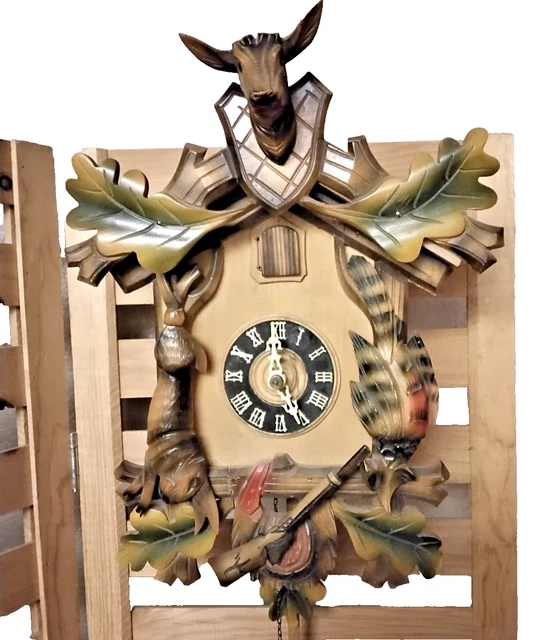 Regula 34 Black Forest Cuckoo Clock Movement – 8-Day Mechanical, 23.5cm Pendulum, Chains Included – Made In Germany – 2 Year Warranty