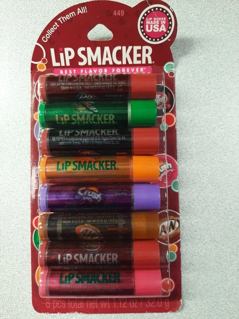 Brand New Dr. Pepper Lip Smacker Balm Gloss Variety Party 8 Pack Dr Pepper 