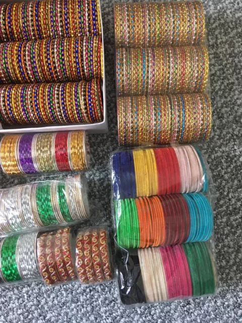 Job Lot Wholesale PricePakistani Indian BAngles Bridal Ladies Women Metal Bangle 2