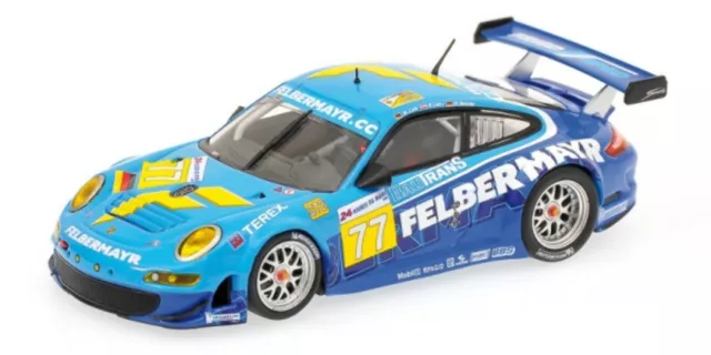 Minichamps 1:43 PORSCHE 911 GT3 RSR LIEB LIETZ 24H LE MANS 2009 Modellauto