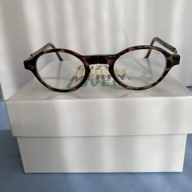 CliC Magnetic Classic Readers 1.00, Tortoise Shell, Size S-M, Preowned