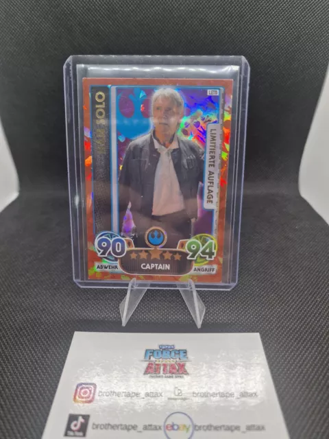 Topps Force Attax Movie Serie 4 Extra - HAN SOLO Limitierte Auflage - LETB