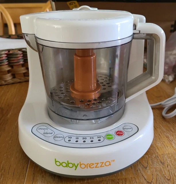 Baby Brezza Baby Food Maker Machine BRZ9043 One Step Steamer Blender Puree White