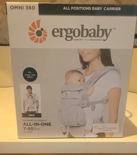 Ergobaby Omni 360 Cool Air Mesh Ergonomic Baby Carrier Pearl Grey