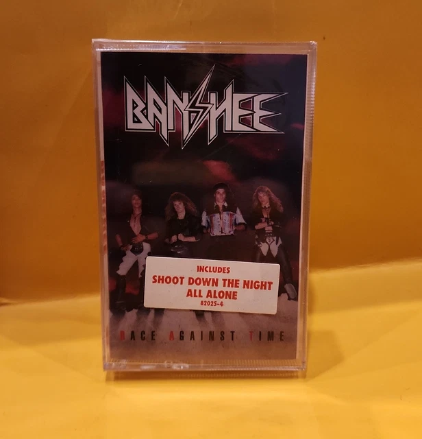 BANSHEE ‎– Race Against Time : 1989 LP EX (LOOKS UNPLAYED) PROMO W