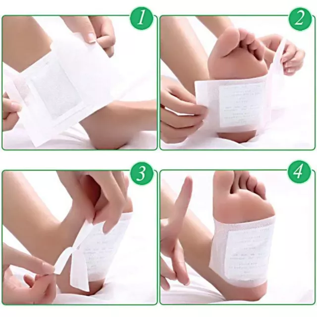 10 Kinoki Detox Foot Patch Pads Feet Patches Remove Body Toxins Weight Loss 2