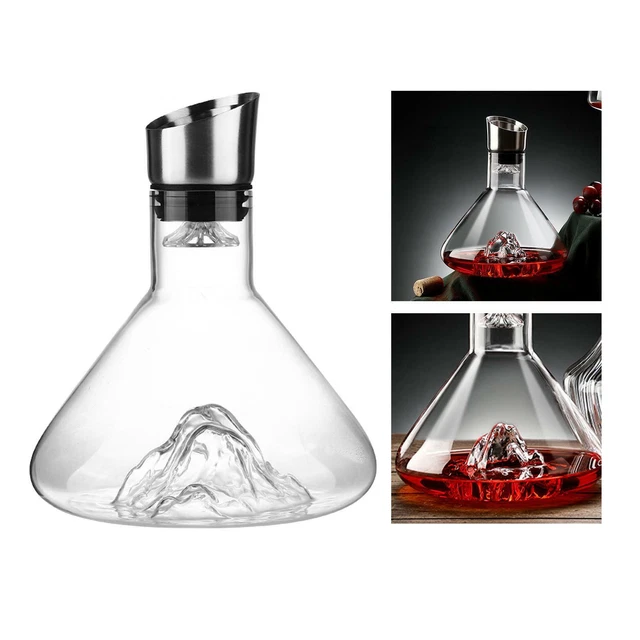 Carafe à Vin Avec Aérateur Intégré - 1,5 L En Verre - Filtre à Sédiments - Verseuse Pour Vin Rouge Et Blanc