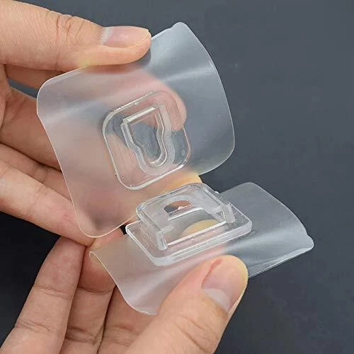 40pcs Wall Hooks Double-Sided Self-Adhesive Heavy Duty Hooks Multi-Pu...