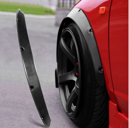 1,2& JDM FENDER Flares fibre de verre universelle 4 pièces EUR 146,33