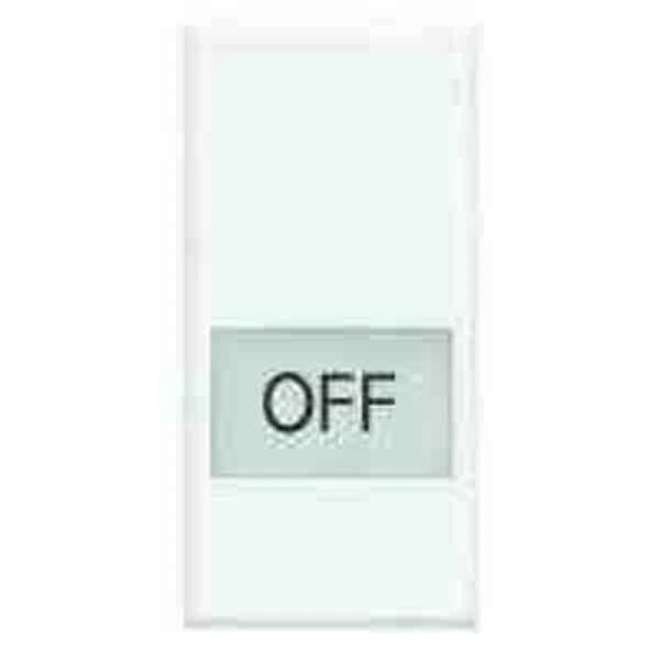 Axolute Serigraphed Key Off 1 Module Couleur Blanc Hd4921Ln