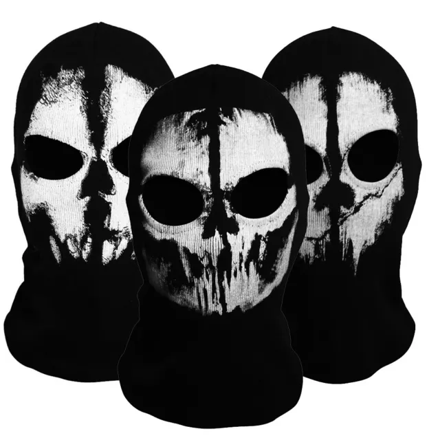 Balaclava Tactical Skeleton Ghost Skull Warm Windproof Halloween Full Face Mask