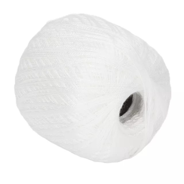 Soft White Crochet Yarn Antipilling Comfortable Cotton Thread For Knitting 2