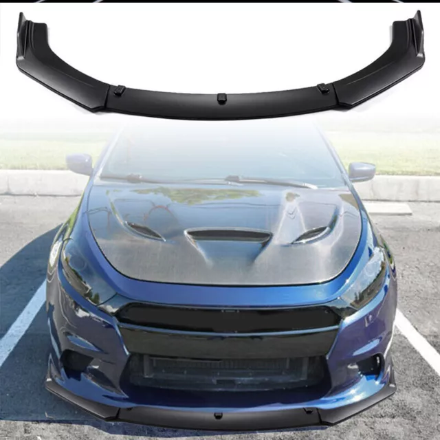 Fits Dodge Dart 2013-2018 Matte Black Front Bumper Lip Splitter Spoiler  Kits