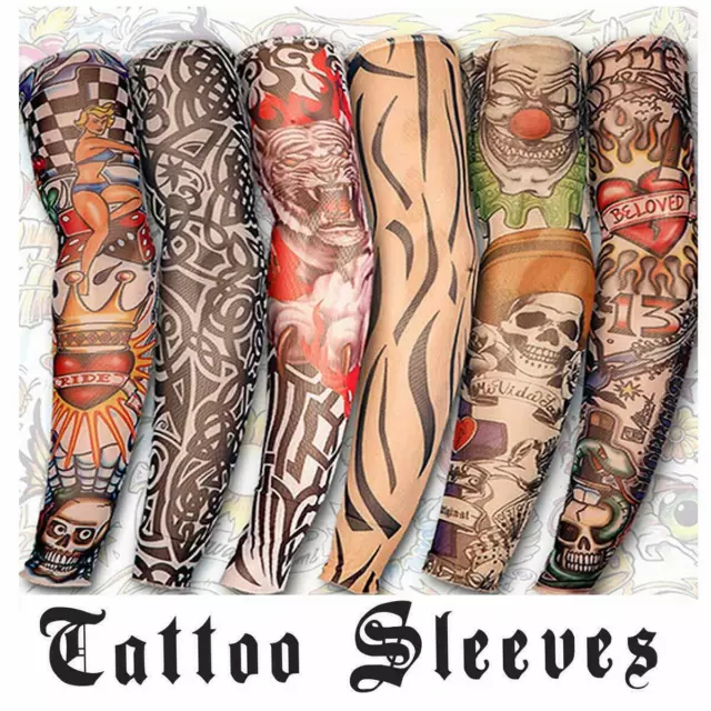 MANGAS TEMPORALES DE tatuaje de brazo completo de 4 hojas para hombres y  mujeres $12.25 - PicClick