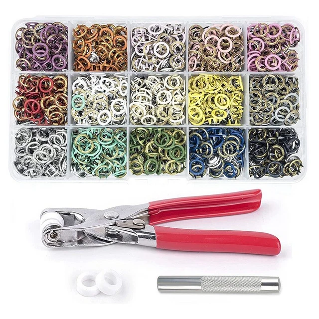 Pulsanti a pressione con denti metallici, 0,375 bottoni a pressione con pinze di fissaggio W2O5