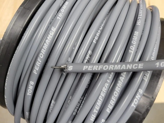 TON'S PERFORMANCE 10MM Gray silicone Spiral Core Spark plug wire By the ...
