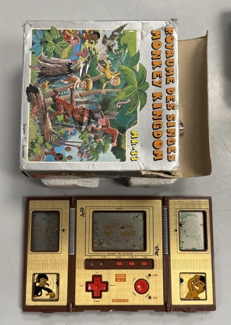 Montre-jeu électronique Vintage Monkey Kingdom MK-33 Tronica - Année 1982 - Rareté