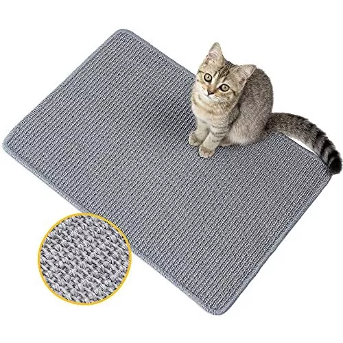 Conlun Tapis Griffoir pour Chat MuralGrattoir Chat en Sisal NaturelPoteau Gri...