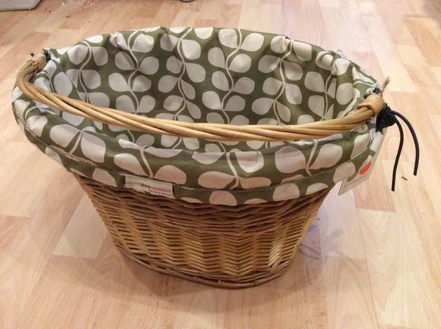 OLIVE AND ORANGE By Orla Kiely Bike Basket Liner BNWT
