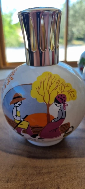 Lampe Berger Paris Décor Jardinier Avec Arbres Et Jardin - Occasion Fonctionnelle | Lampe Parfumée Décorative Vintage