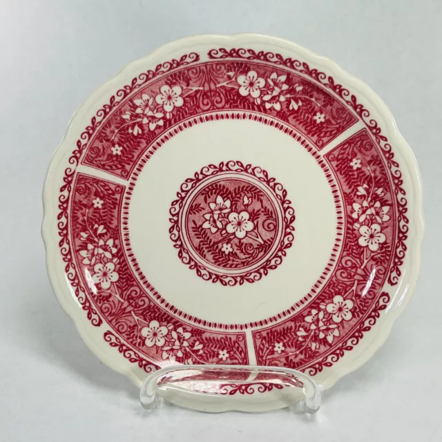 Syracuse China  Round 7 3/8" Pie Dessert Plate  Saucer Strawberry Hill