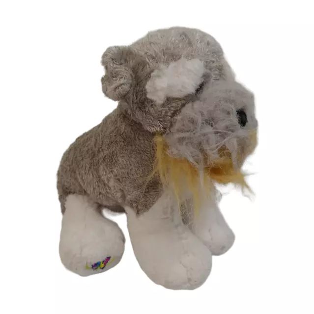 Ganz Webkinz Schnauzer Dog Plush Stuffed Animal HM159 Gray White No Code 9"