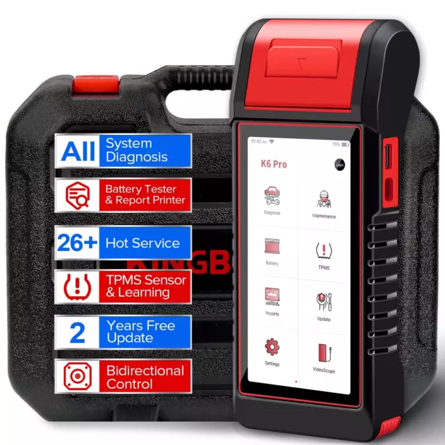 KINGBOLEN K6 PRO OBD2 Car Diagnostic Tool Scanner ECU Coding TPMS Programming