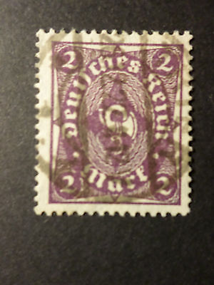 ALLEMAGNE EMPIRE GERMANY 1922/23, timbre 205 oblitéré,  COR DE POSTE, VF STAMP