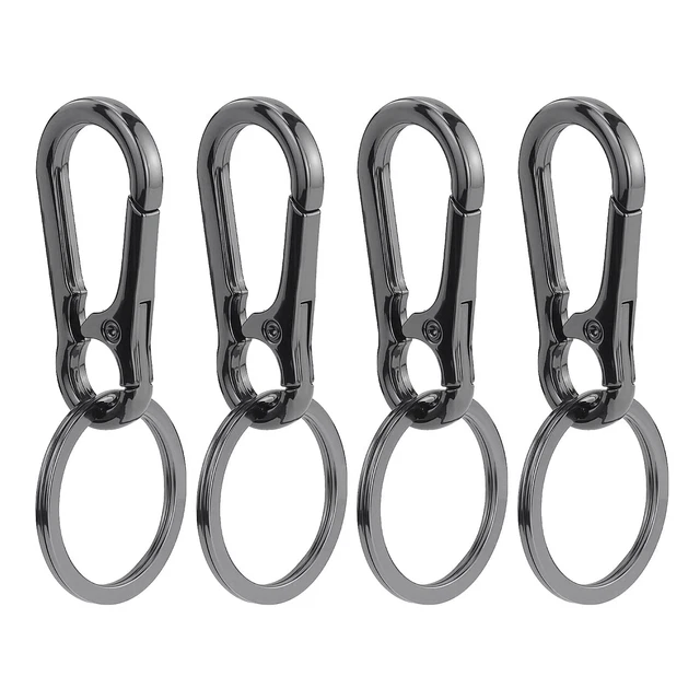 Lot De 2 Mini Mousquetons En Alliage D'aluminium 16 KN Avec Anneau En D