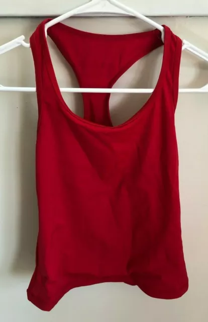 Balera Classic Racer Back Tank Top Red Style #MT9039 Size Medium Child