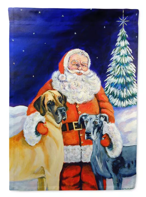 Santa Claus with Great Dane Flag Garden Size 7232GF