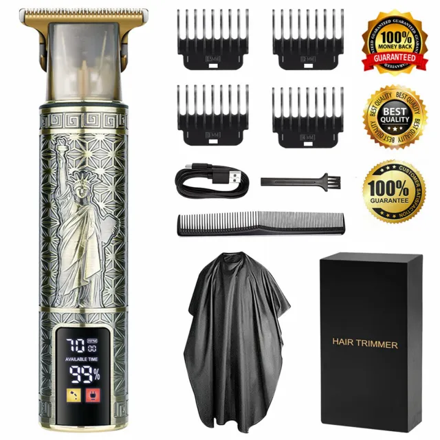 Professional Mens Hair Clippers Trimmer Machine Cordless Beard Electric Shaver
