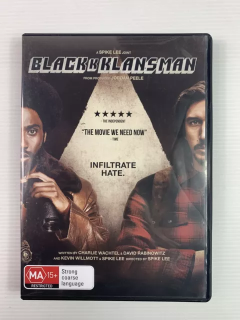 BLACK K KLANSMAN Spike Lee John David Washington DVD R4 Cult