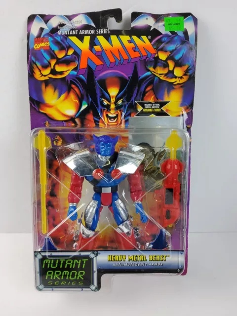 1996 Toy Biz Marvel X-Men Mutant Armor Series Heavy Metal Beast Action Figure