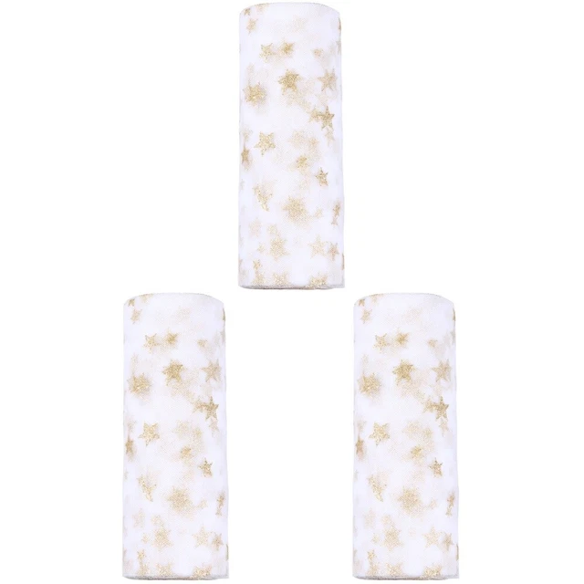 3 Pack Tutu-Spule Stoff Tüll Bolzen Bastelstoff Zum Nähen Von Tutu-Rock