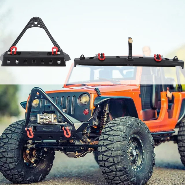 Set Paraurti Anteriore/Posteriore In Metallo Per Traxxas TRX4 Ford Bronco 1/10 RC