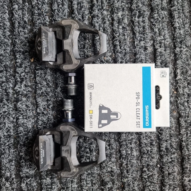 yellow shimano cleats
