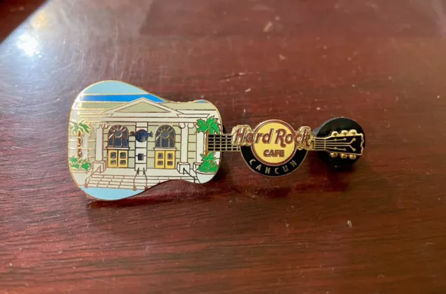 Hard Rock Cafe Cancun Mexico Limited Edition Facade Pin Tropical Palm Trees
