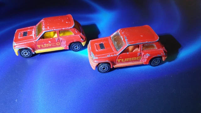 Voiture Miniature Majorette Renault 5 Turbo – échelle 1:53, Rouge, Occasion
