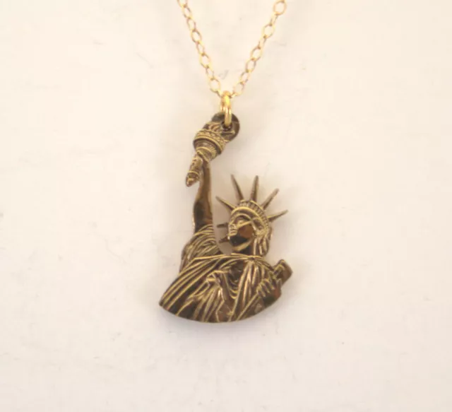 Presidential Dollar Statue of Liberty - Cut-Out Coin Necklace/Pendant