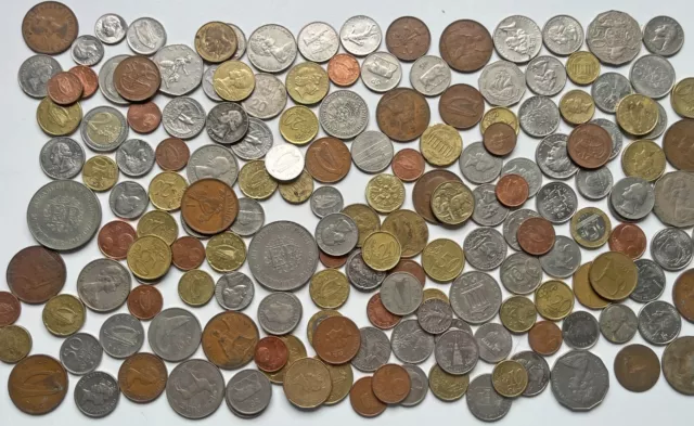 Starter Collection 1.1Kg Vintage British, Irish, World coins, also Euro  [30050]