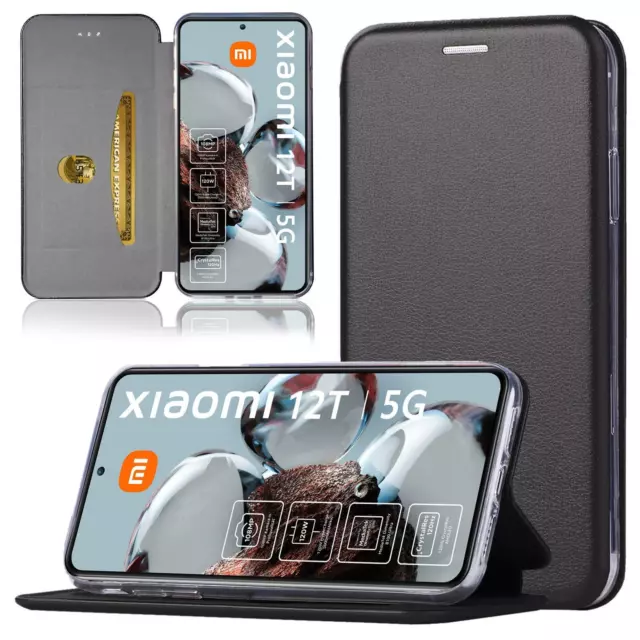 Handy Tasche für Xiaomi 12T / 12T Pro Hardcover Etui Schutzhülle Klapp Hülle