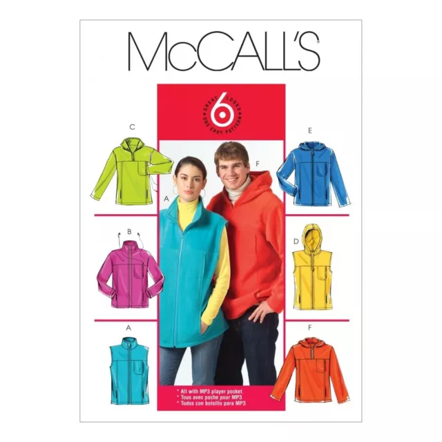 McCalls Sewing Pattern 5252 Men, Women XL-XXL-XXXL