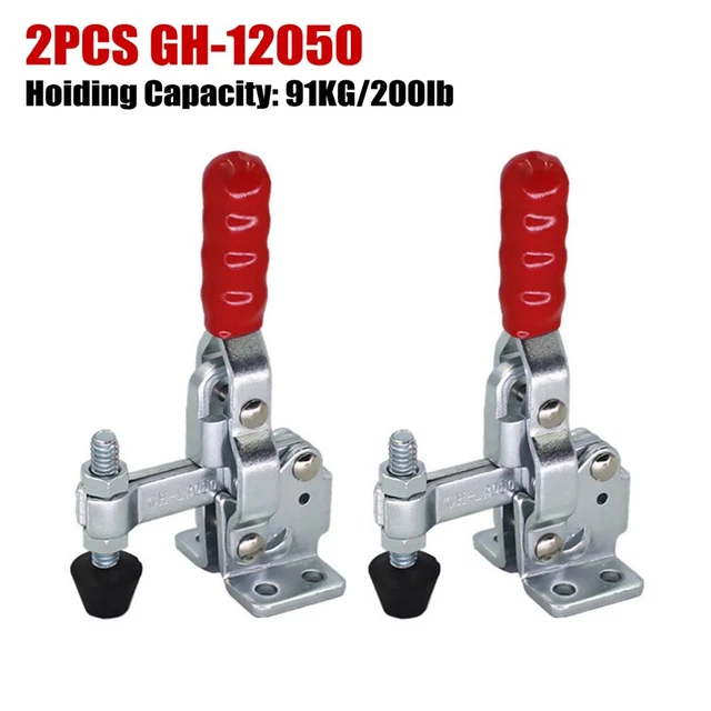 Lot De 3 Pinces à Bascule 91 Kg - Pour Soudure, Bois, électronique - Acier Carbone Zinc - 75x63 Mm
