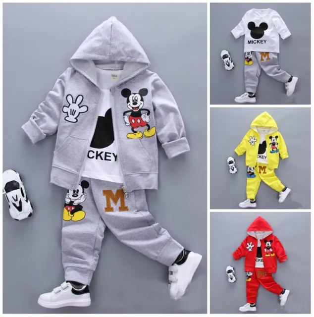 3pcs Baby Clothes kids boys fall soft cotton outfits tracksuit coat &Tee &pants