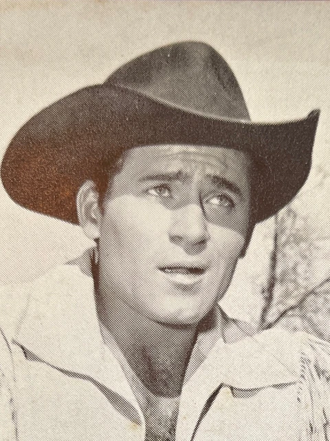 Vintage Promotional Photo Card BW Clint Walker As Cheyenne Brodie 1950s Cheyenne
