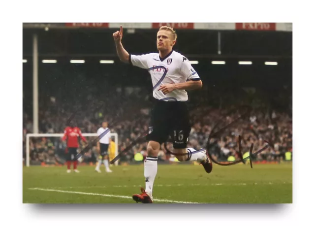 Damien Duff Signed 6x4 Photo Chelsea Fulham Blackburn Rovers Autograph + COA